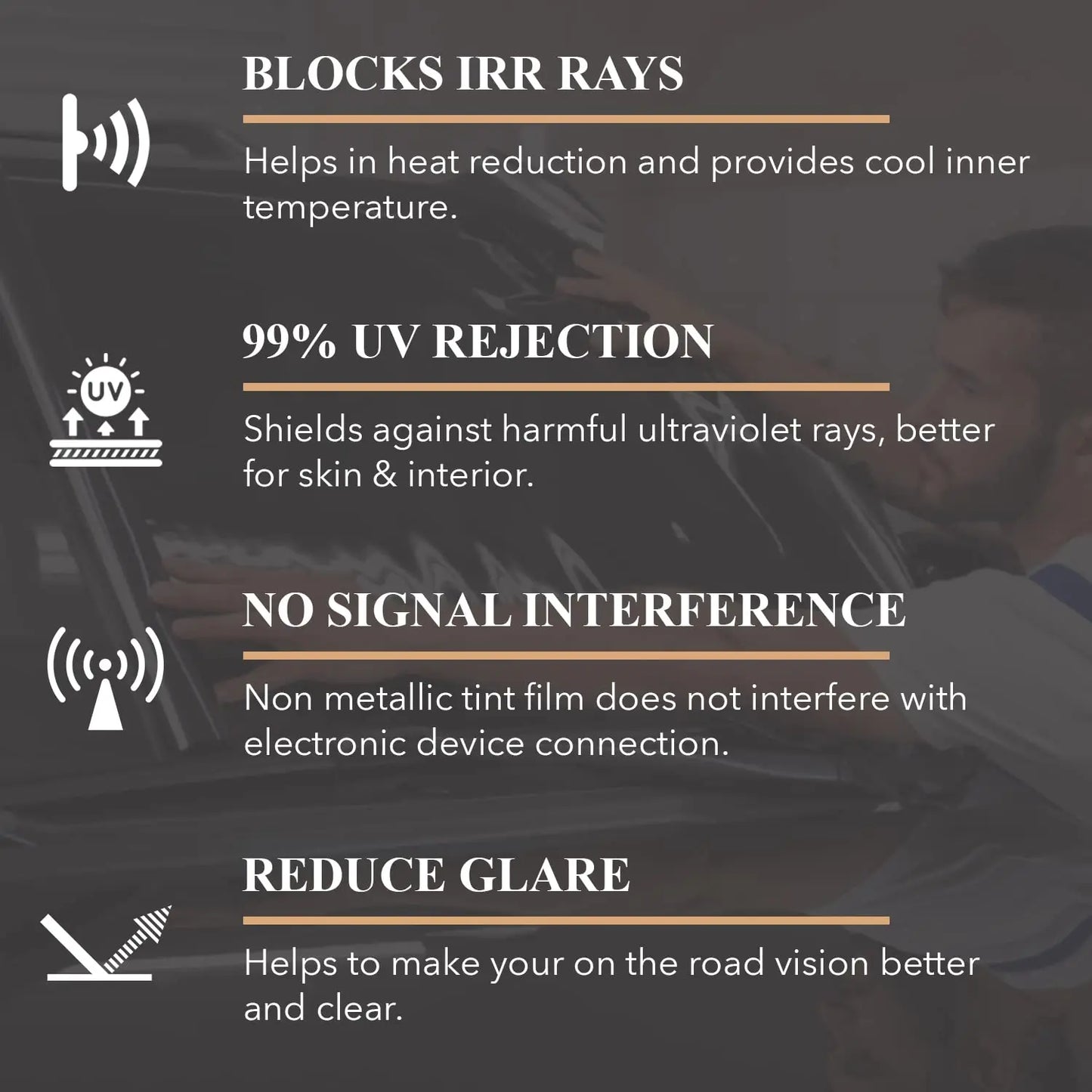 50cmx3/10m Car Window Tint Film Privacy Vinyl Foils Sunshade Stickers Windows Cover Protector Glass UV Sun For Cars Solar Shade