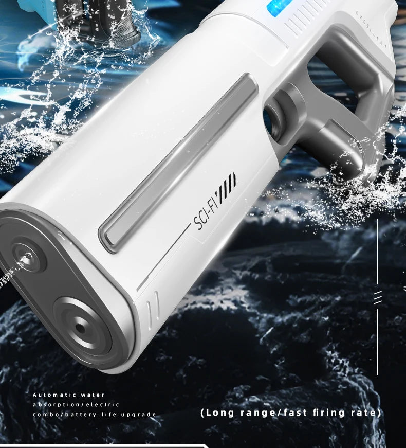 Electric Water Guns For Adults Powerful Squirt Automatic Water Suction Water Blasters Summer Outdoor Beach Toy For Boy Kid Gifts